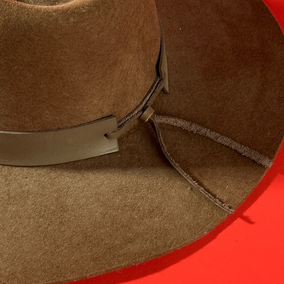 Shyanne Wool Western Cowboy Hat in Brown - Picture 4 of 4